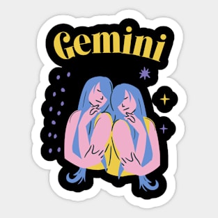 Gemini Zodiac Star Sign Horoscope Astrology Sticker